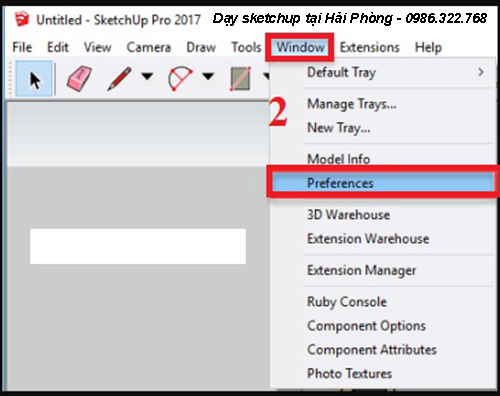 Hướng dẫn sửa lỗi phím tắt trong sketchup