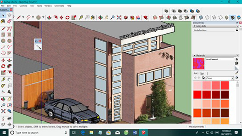 Dựng hình trong sketchup với hệ thống phím tắt
