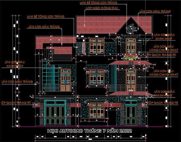 Học vẽ bằng phần mềm autocad