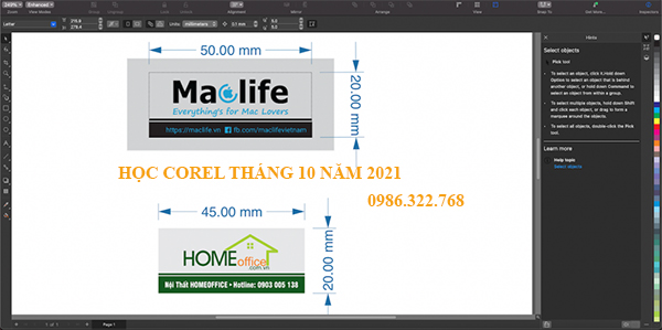 tạo thiết kế trong corel
