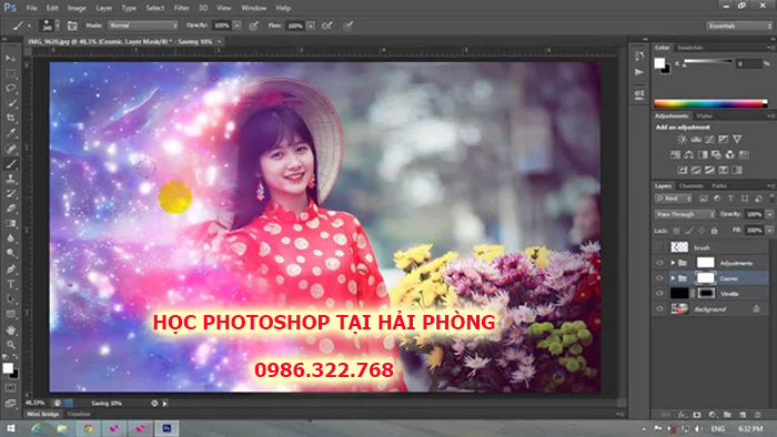Tạo hiệu ứng tan biến trong photoshop