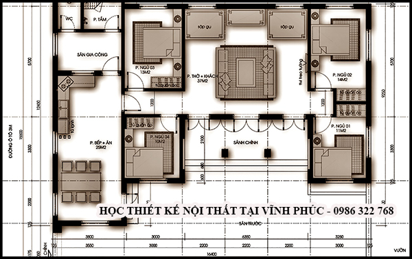 Học vẽ thiết kế nội thất 2D