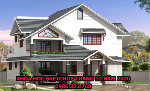 Học sketchup tháng 12 năm 2020
