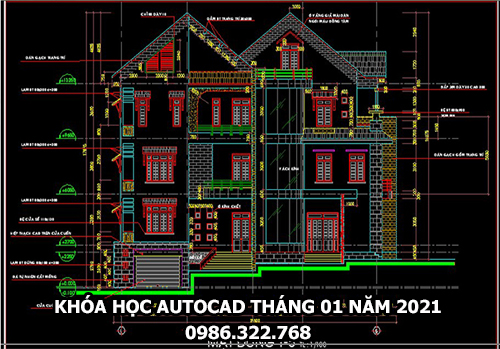 Khóa học autocad kiến trúc