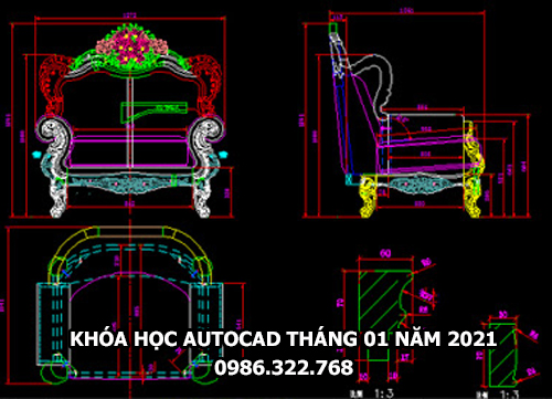 Khóa học autocad nội thất