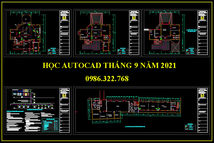 học vẽ autocad tháng 9