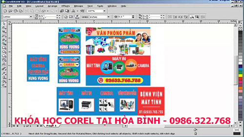Học corel quảng cáo tại Hòa Bình