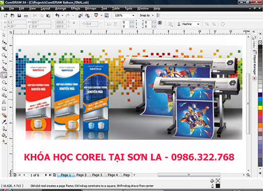 Học corel thiết kế quảng cáo tại Sơn La
