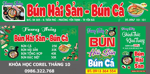 Khóa học corel tháng 10