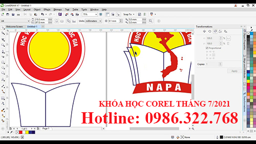 Khóa học corel quảng cáo