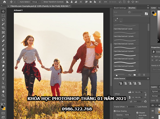 Khóa học photoshop cấp tốc tháng 1