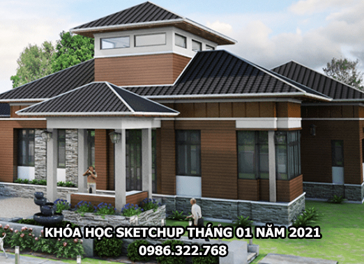 Học sketchup dựng kiến trúc