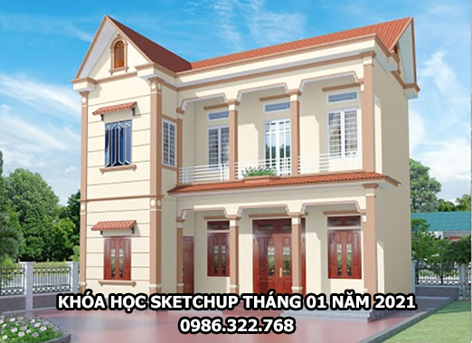 Học sketchup dựng phối cảnh