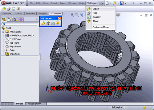 Học solidworks tại Thái Bình