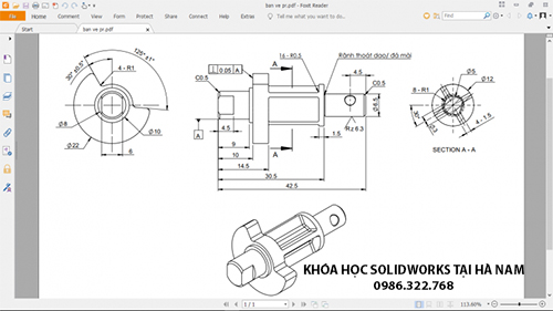 Khóa học vẽ cơ khí tại Hà Nam