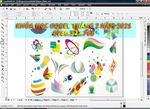Học thiết kế corel tháng 2