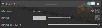 Tạo vật liệu hòa trộn Blend trong V-Ray Next for SketchUp 3