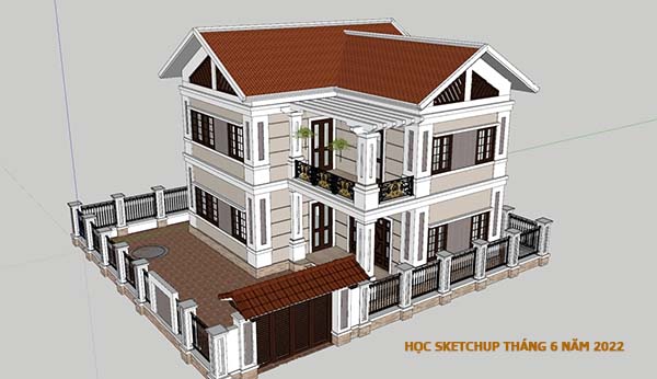 Học vẽ sketchup tháng 6