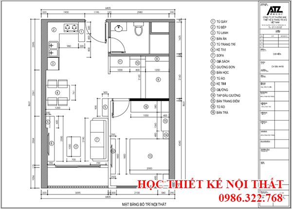 Học thiết kế nội thất 2D