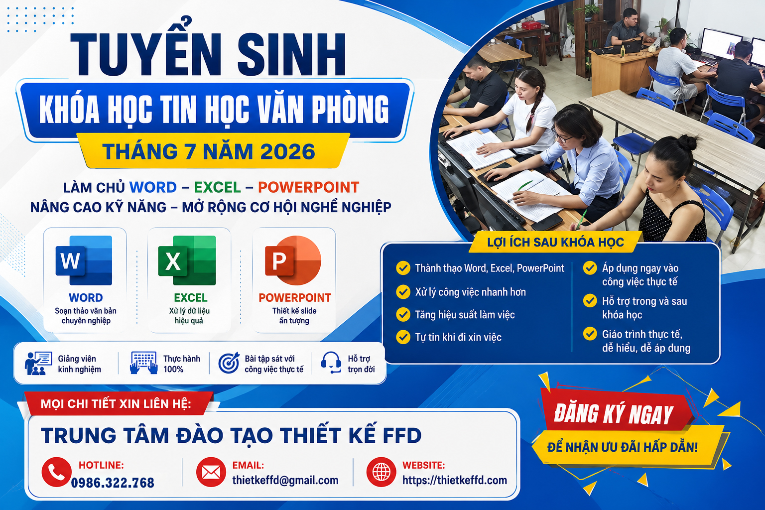 Khóa học tin văn phòng