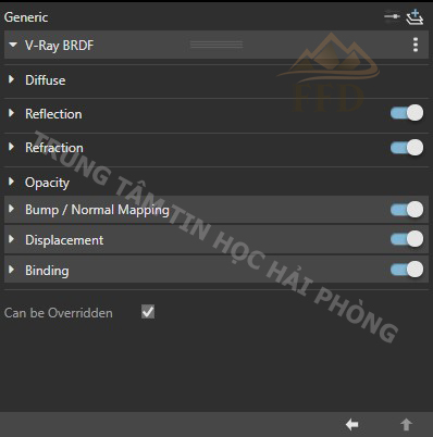 Vật liệu kim loại trong sketchup 1