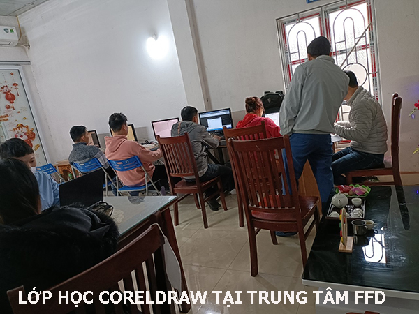 Lớp học CorelDraw tại trung tâm đào tạo thiết kế FFD