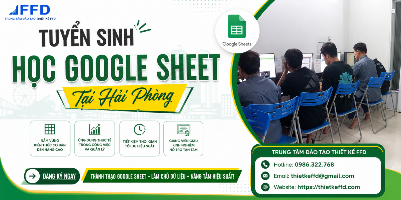 Học google sheet tại Hải Phòng
