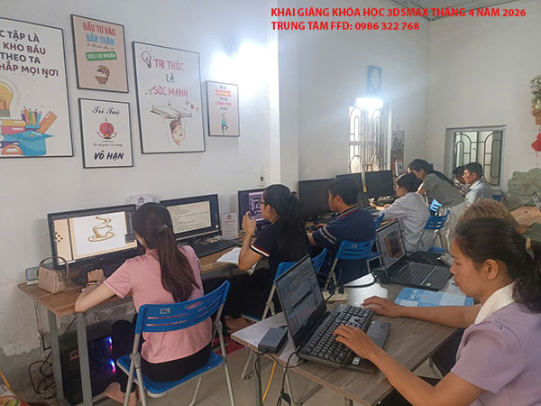 Khai giảng khóa học 3ds Max tháng 4 năm 2026 