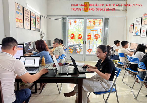 Khai giảng khoá học Autocad tháng 7 năm 2025. 