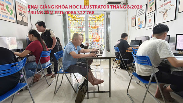 Khai giảng khóa học Illustrator tháng 8 năm 2026