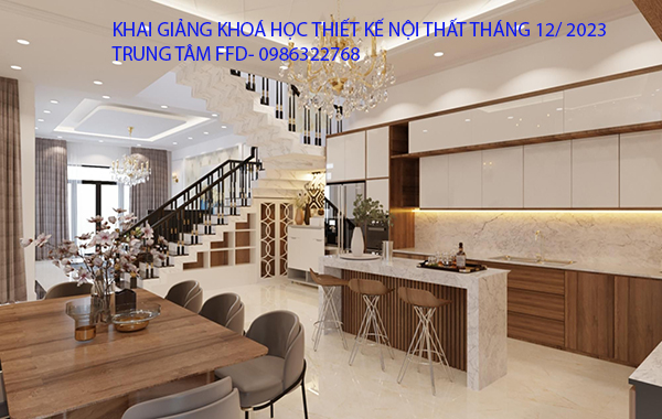 Khai giảng khóa học thiết kế nội thất tháng 12 năm 2023. 