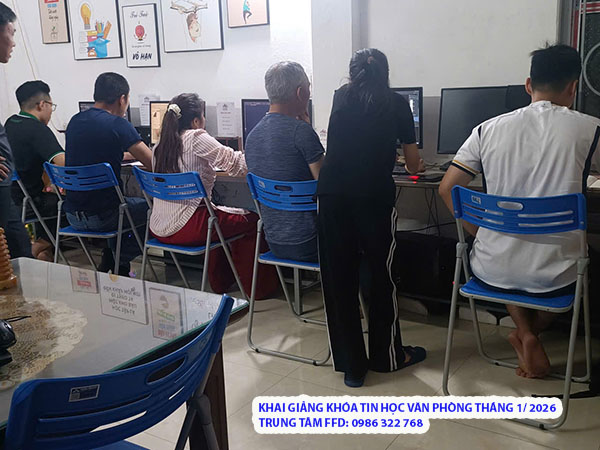 Khai giảng khóa học tin học văn phòng tháng 1 năm 2026. 