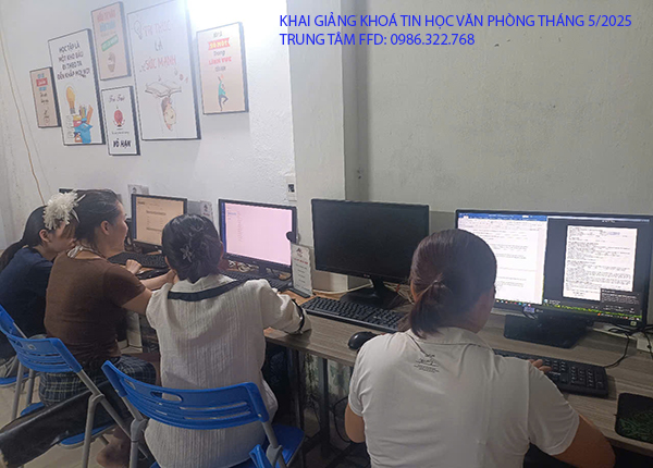 Khai giảng khoá tin học văn phòng tháng 5 năm 2025
