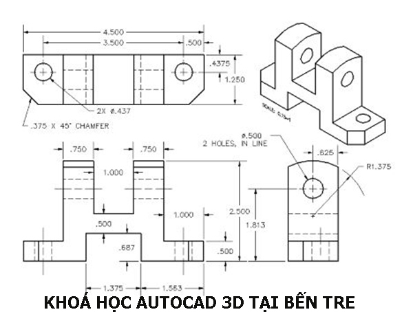 Khoá học Autocad 3D tại Bến Tre