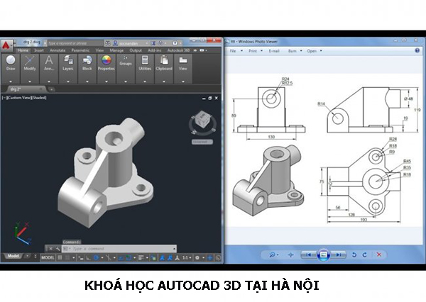 Khóa học AutoCAD 3D tại Hà Nội. 