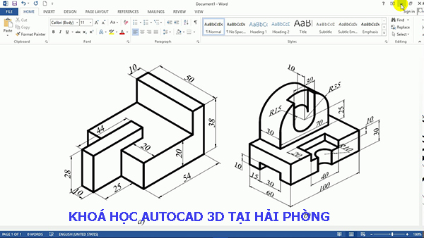 Khóa học AutoCAD 3D tại Hải Phòng. 
