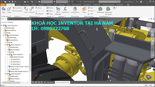 Khoá học Inventor tại Hà Nam.. 