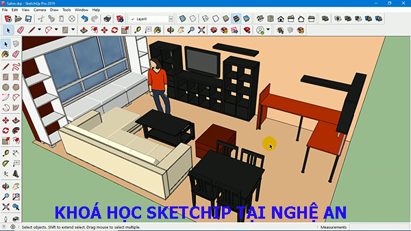 Khoá học Sketchup tại Nghệ An