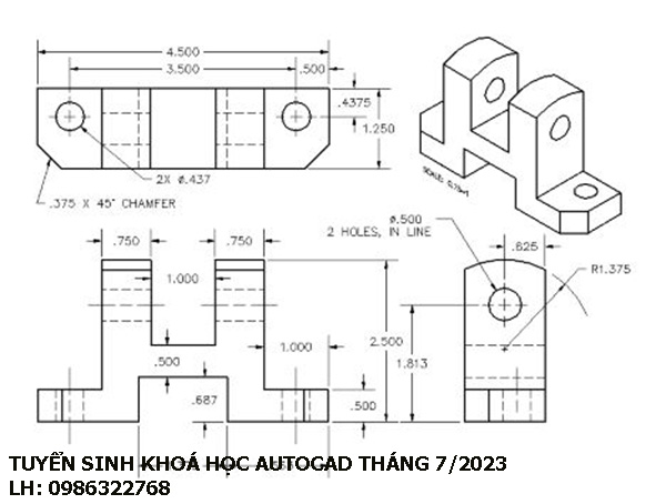Tuyển sinh khoá học Autocad tháng 7 năm 2023