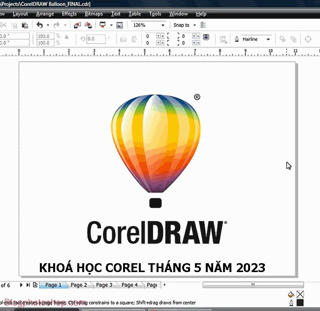Tuyển sinh khoá học corel tháng 5 năm 2023