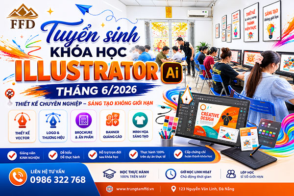 Tuyển Sinh Khóa Học Illustrator Tháng 6 năm 2026