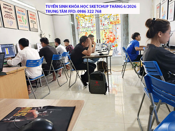 Tuyển sinh khóa học SketchUp tháng 6 năm 2026