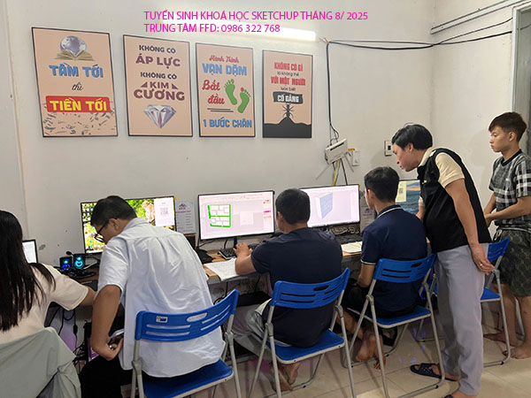 Tuyển sinh khoá học Sketchup thangd 8 năm 2025