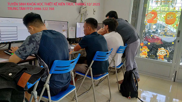 Tuyển sinh khóa học thiết kế kiến trúc tháng 12 năm 2025