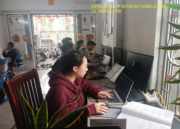 uyển sinh  khoá học Autocad tháng 6 năm 2025