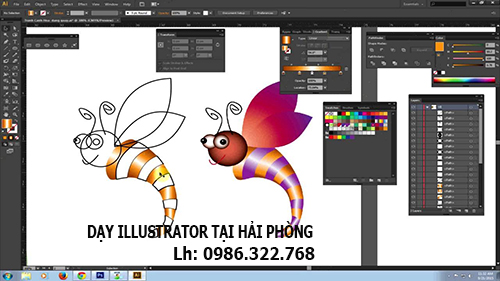 Phối màu trong Illustrator chuyên nghiệp tại Hải Phòng