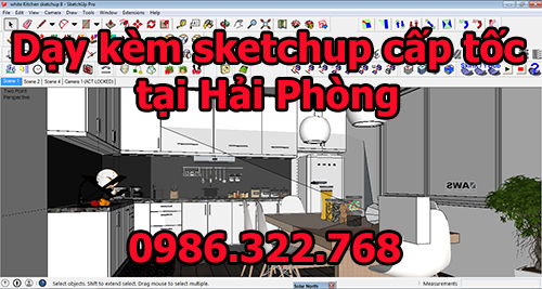 Dạy sketchup cấp tốc tại nhà ở Hải Phòng