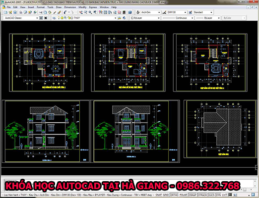 Khóa học autocad tại Hà Giang