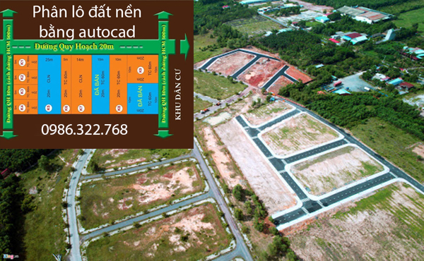 Khóa học phân lô đất nền bằng autocad