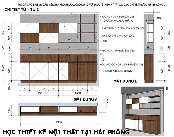Học thiết kế nội thất gỗ công nghiệp tại Hải Phòng